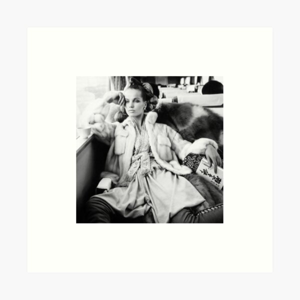 Veruschka : On the Train Art Print