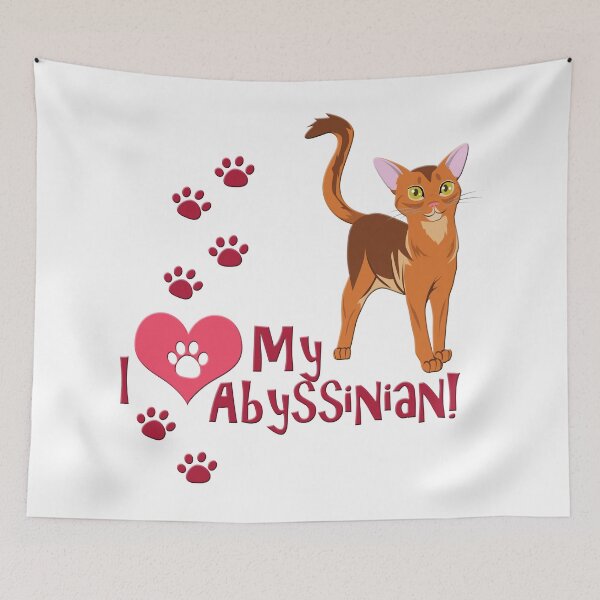 Item preview, I Love My Abyssinian! designed and sold by TheKohakuDragon.