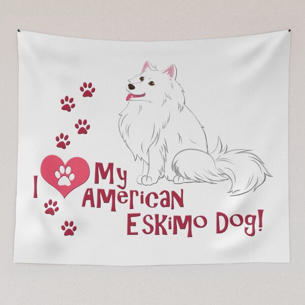 Item preview, I Love My American Eskimo Dog! designed and sold by TheKohakuDragon.