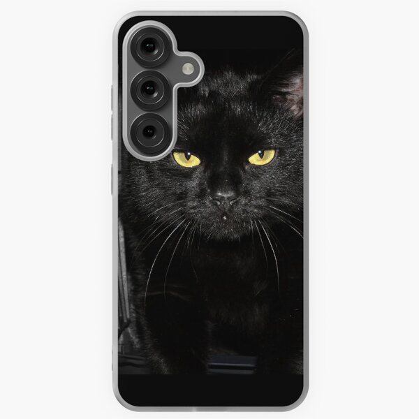 Black cat Samsung Galaxy Soft Case