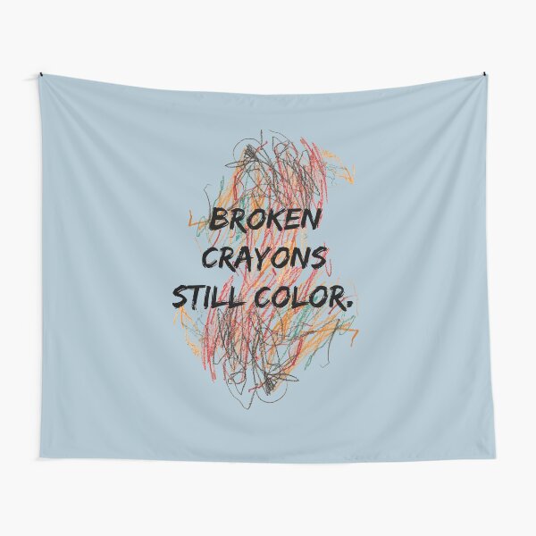 Broken Crayons Tapestry
