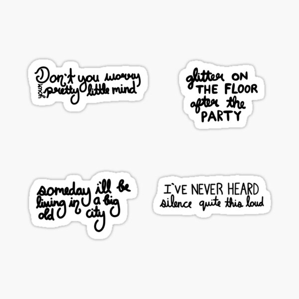 Taylor Swift Stickers for Sale  Taylor swift lyrics, Taylor swift quotes,  Print stickers