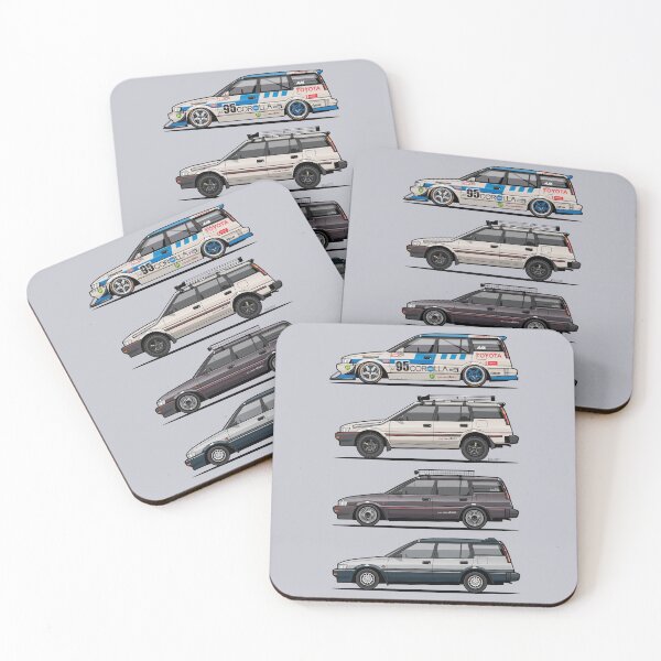 Item preview, Stack of Toyota AE95 Corolla 4WD Wagons designed and sold by Monkey Crisis On Mars.