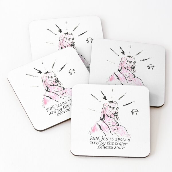 Item preview, Pink Jesus Spots a UFO: Two Miracles in One!! designed and sold by Lisa Mauro.