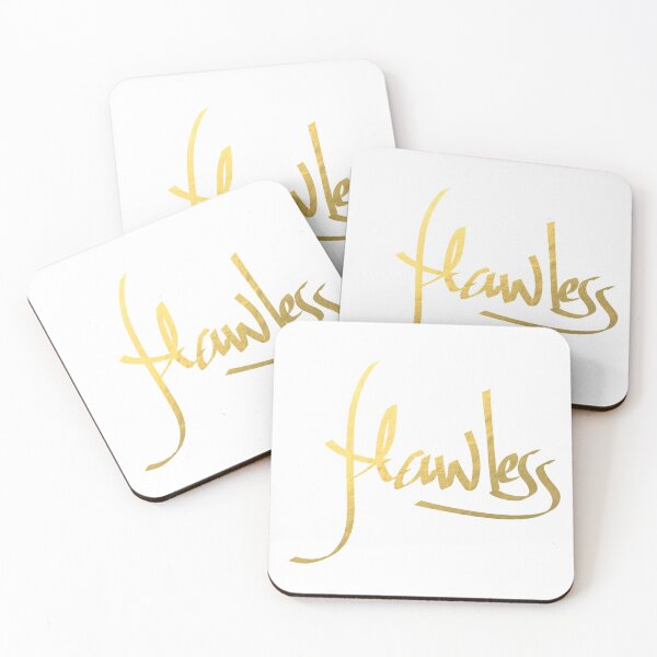 Item preview, Flawless Handwritten V1 - Light Faux Gold Foil  designed and sold by tshirtstylist.