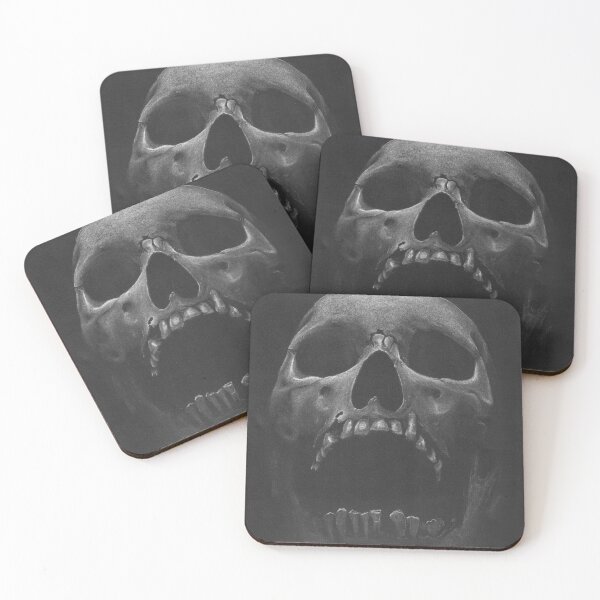 Item preview, B&W Skull Looking up designed and sold by Zachary Smithhart.