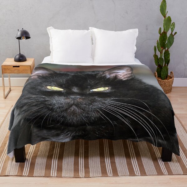 Item preview, Black cat with strange green eyes designed and sold by Astralia.