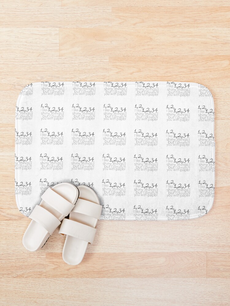 Thumbnail 1 of 6, Bath Mat, Paper Rings designed and sold by TillyJones.