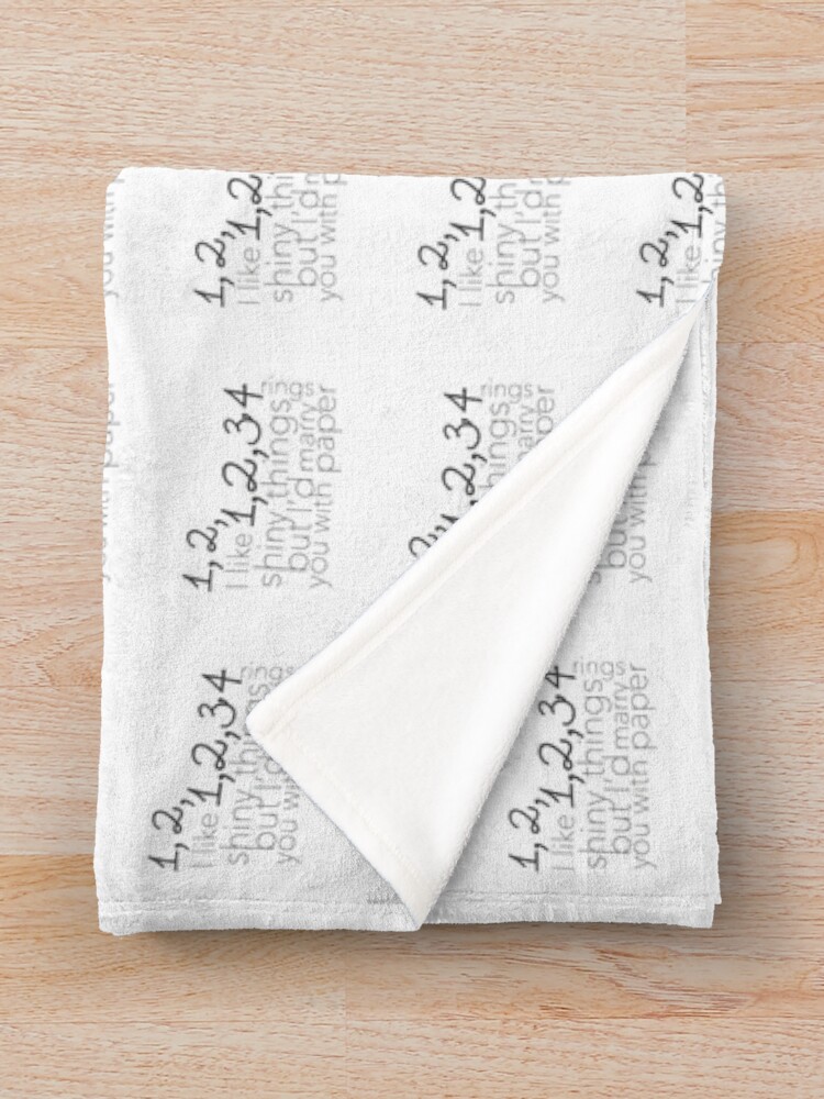 Thumbnail 3 of 6, Throw Blanket, Paper Rings designed and sold by TillyJones.