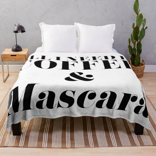 Item preview, All I Need is Coffee and Mascara designed and sold by tshirtstylist.