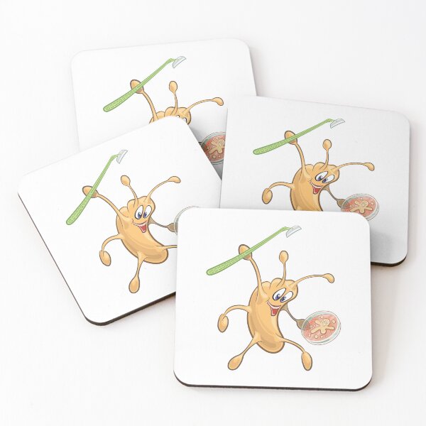 Item preview, Cute Microbiology Cartoon - Bacteria Microbe holding Cell Scraper and Petri Dish Plate with Cell Culture designed and sold by Zit-Zat-Zot.
