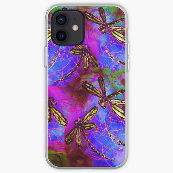 Dragonfly Hippy Flit iPhone Soft Case