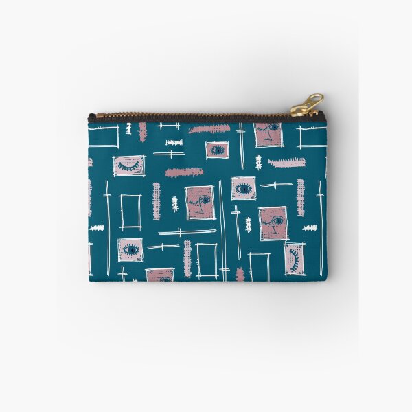 Item preview, Paintbrush Faces Teal designed and sold by radgedesign.