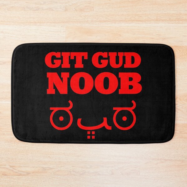 Item preview, Funny Video Gamer Git Gud Noob Evil Face Emoticon Design designed and sold by Bill Shearer.
