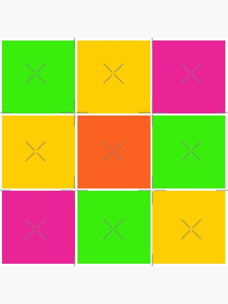 Sprouse inspired color blocks-checkered blocks-pop art by Matlgirl