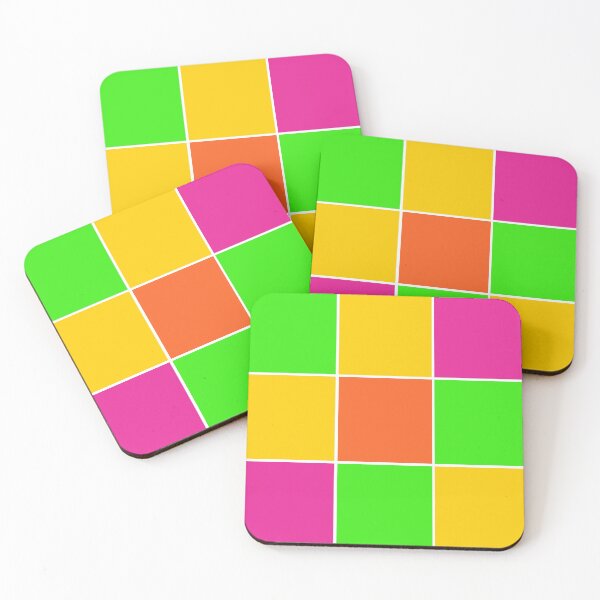 Item preview, Sprouse inspired color blocks-checkered blocks-pop art designed and sold by Emily Gartner.