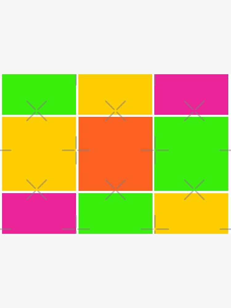 Sprouse inspired color blocks-checkered blocks-pop art by Matlgirl