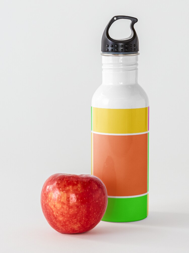 Alternate view of Sprouse inspired color blocks-checkered blocks-pop art Water Bottle