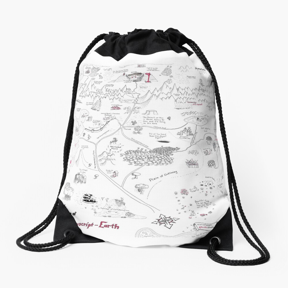 Item preview, Drawstring Bag designed and sold by redpenblackpen.