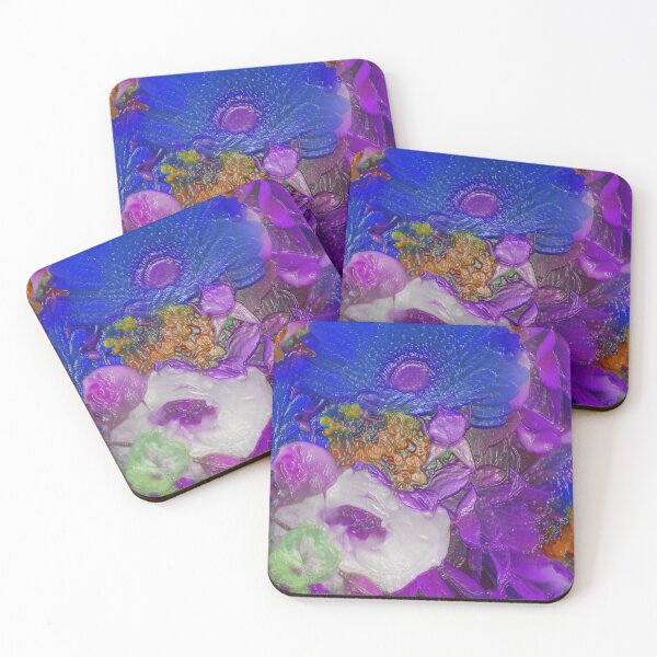 Item preview, Blue Purple Icing Flowers by Elise dEntremont designed and sold by omgway2cute.