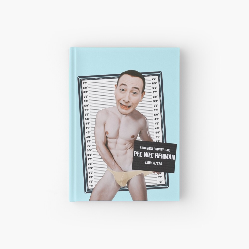 Cuaderno for Sale con la obra «Pee Wee Herman Mugshot» de IndecentDesigns |  Redbubble