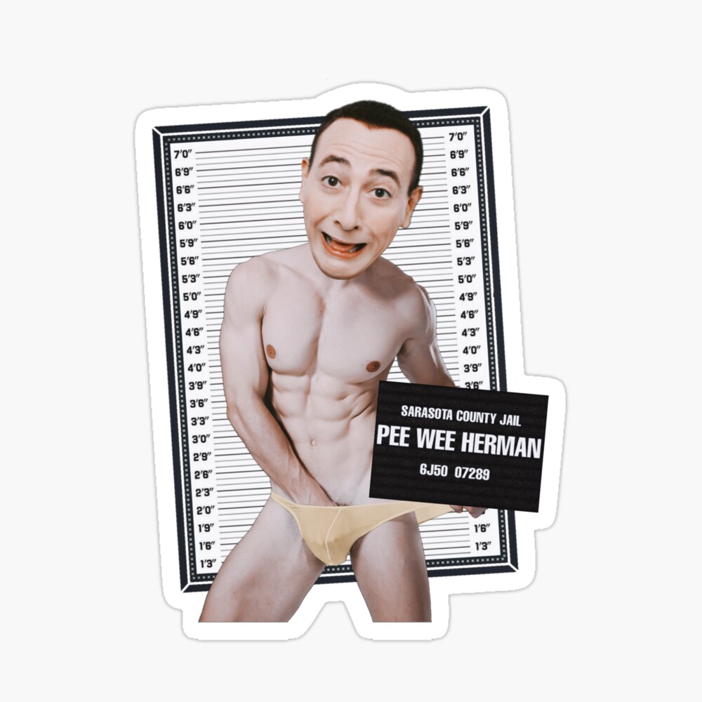 Taza de café for Sale con la obra «Pee Wee Herman Mugshot» de  IndecentDesigns | Redbubble