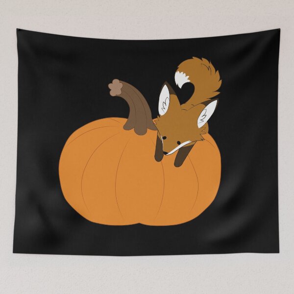 Item preview, Little Fox on a Pumpkin designed and sold by storm-fox-art.