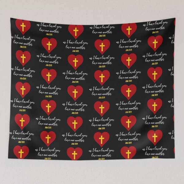 Item preview, Bible verse artistic for men or women John 13:34 designed and sold by BRtisticDesigns.