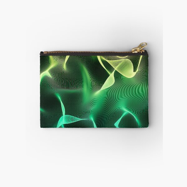Item preview, Elegant Abstract Waves 2 -Turquoise Green and Yellow- designed and sold by lematworks.