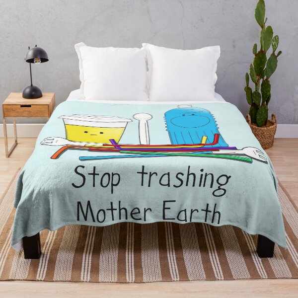 Item preview, stop trashing mother earth designed and sold by Byrnsey.