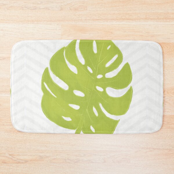 Item preview, Tropical Green Monstera Leaf fresh geometry designed and sold by Glimmersmith.