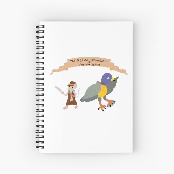 The Gigantic Adventures of Jeff and Simon Spiral Notebook