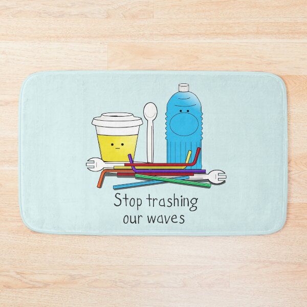 Item preview, Stop trashing our waves designed and sold by Byrnsey.