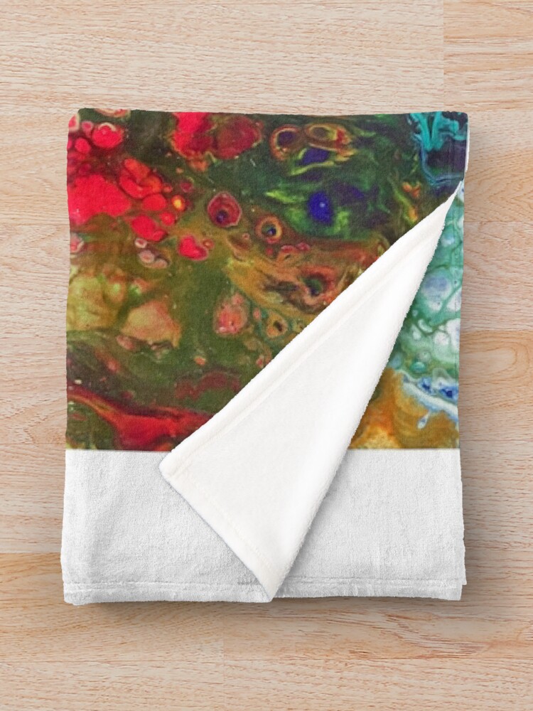 "Abstract Art, From Original Painting, " Throw Blanket by jnhazel
