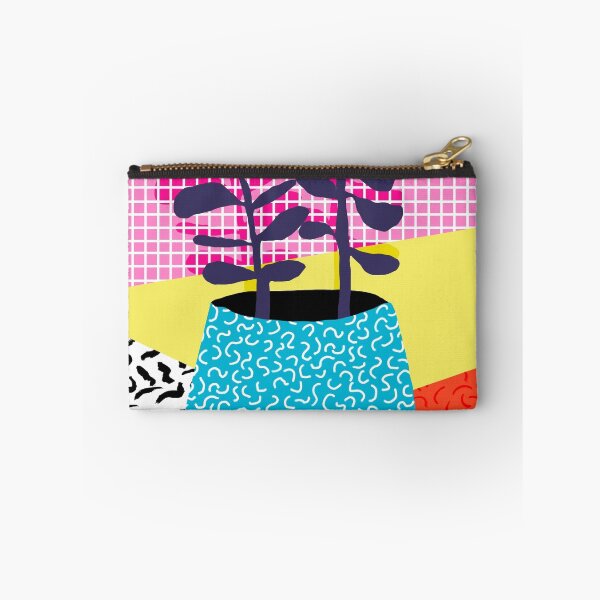 Item preview, Shibby - neon 80's throwback potted plant indoor garden pink yellow red grid memphis los angeles palm springs resort hipster designed and sold by wackadesigns.