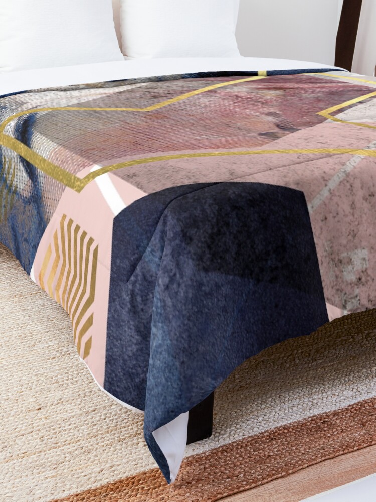 Alternate view of Abstract Geo Comforter