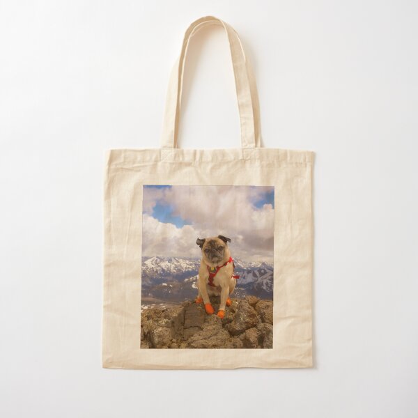Summit Success for Super Squishface Pug Cotton Tote Bag