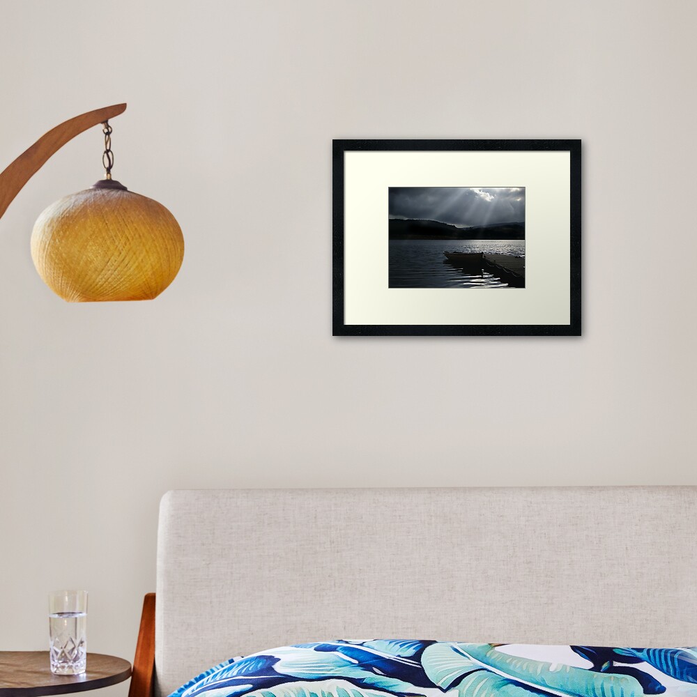 Trossachs Fishing Boat Framed Art Print