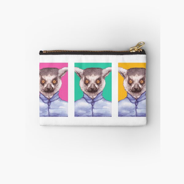 Item preview, Hand-drawn lemurs tri-colour designed and sold by zoe-brew.