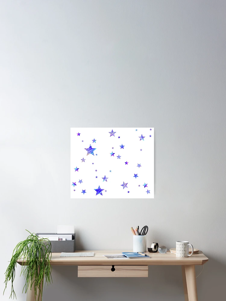 Thumbnail 2 of 3, Poster, Holo Stars Pattern designed and sold by BetweenTwoPages.