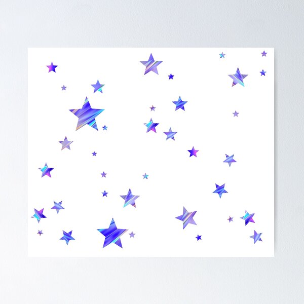 Stars blue Sticker by MrsDeeDesigns
