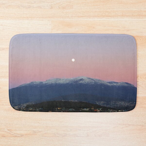 Item preview, Moon setting over Mt. Wellington, Hobart, Tasmania at sunrise designed and sold by Kirsten Covington.