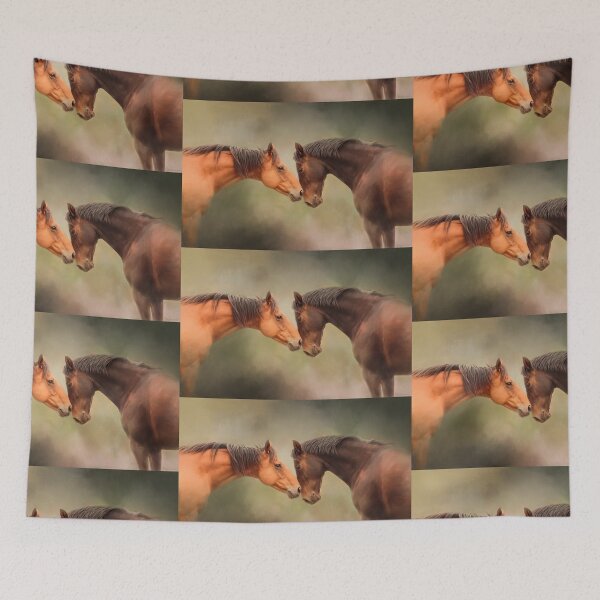 Item preview, Best Friends - Two Horses designed and sold by Michelle Wrighton.
