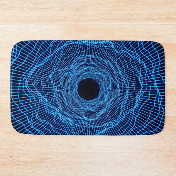 Item preview, Black hole -futuristic space- Neon blue designed and sold by lematworks.