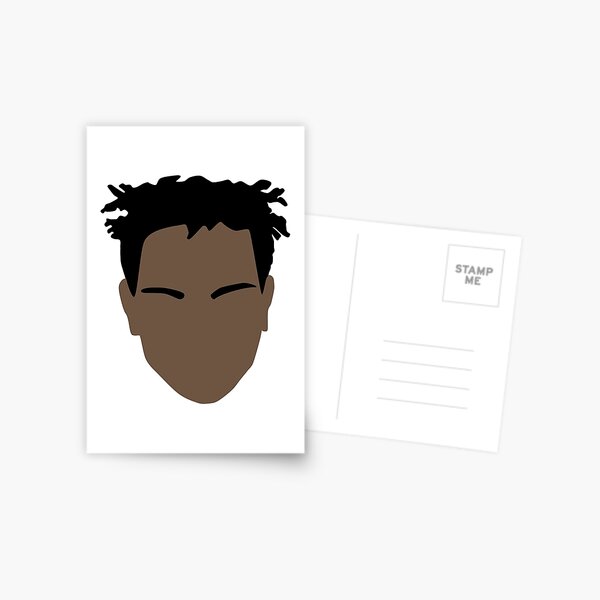 Download Ski Mask The Slump God Face Tattoo Portrait Postcard By Ediit Redbubble PSD Mockup Templates