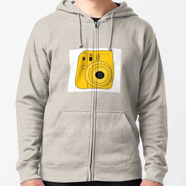 yellow polaroid hoodie