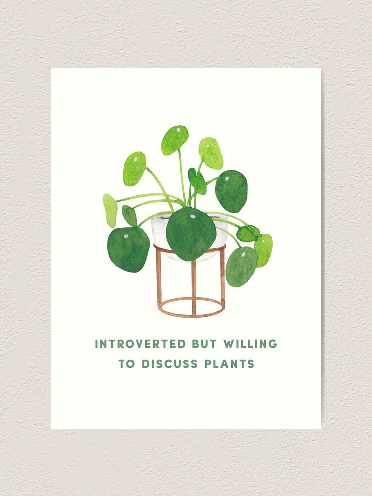 Indoor Plant Introvert Pin | Redbubble