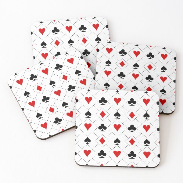 Item preview, Playing cards suit symbols pattern designed and sold by mrhighsky.