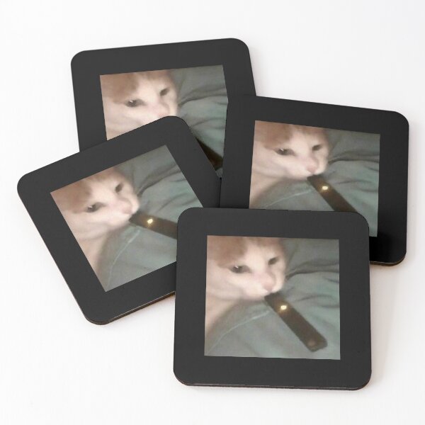 Item preview, cat hitting a fat vape designed and sold by xmememachinex69.