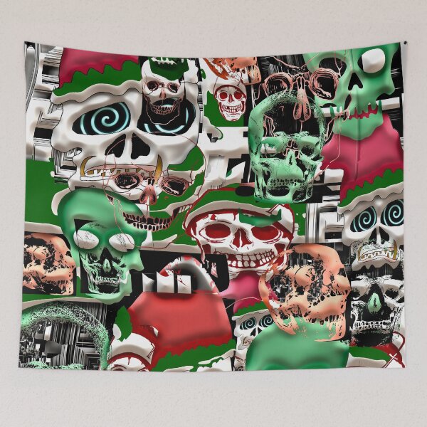 Item preview, skulls christmas  designed and sold by designbywhacky.